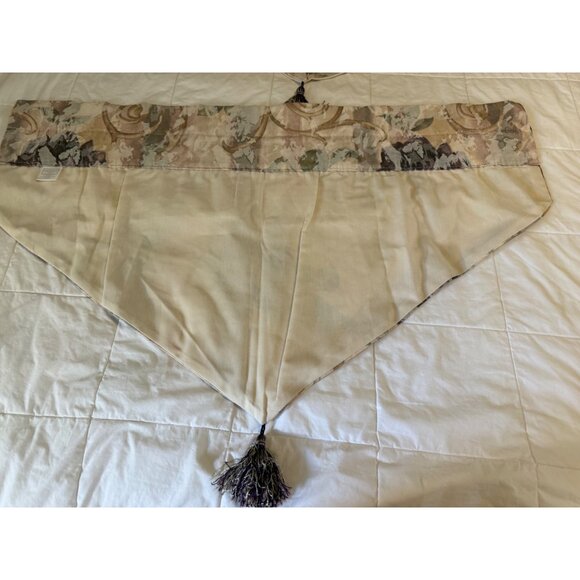 3 Croscill Purple chambord Ascot Valances w tassel 38 by 23 Cottage core Read - Picture 10 of 16